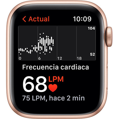Apple Watch SE 2021 GPS/Cellular 44 mm Caja de Aluminio en Oro/Correa Loop Deportiva Maiz Blanco