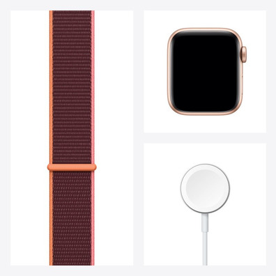 Apple Watch SE 40MM GPS+Cellular Oro con correa ciruela Sport Loop MYEJ2TY/A