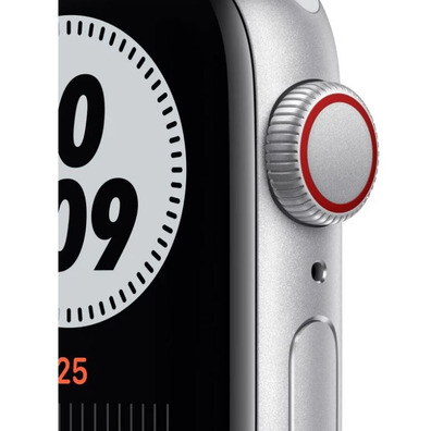 Apple Watch SE GPS/Cellular 40mm Caja Aluminio Plata/Correa Nike Deportiva Platino Puro y Negra