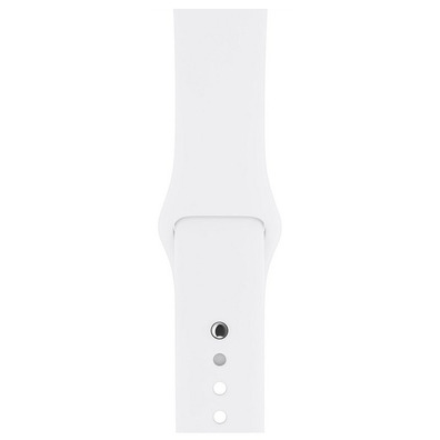 Apple Watch Series 3 38mm GPS Aluminio/Plata con correa deportiva blanca MTEY2QL/A