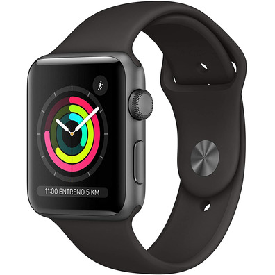 Apple Watch Series 3 GPS 42mm Caja Gris Espacial/Correa Deportiva Negra