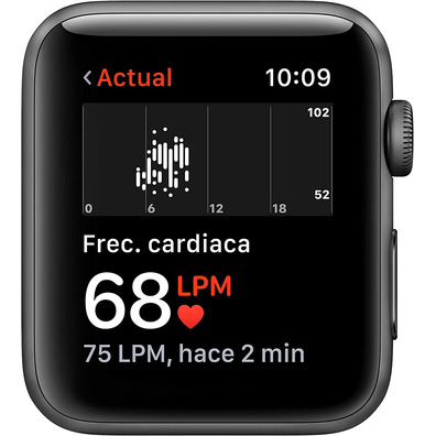 Apple Watch Series 3 GPS 42mm Caja Gris Espacial/Correa Deportiva Negra