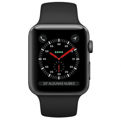 Apple Watch Series 3 GPS + Cellular 42mm Aluminio Negro