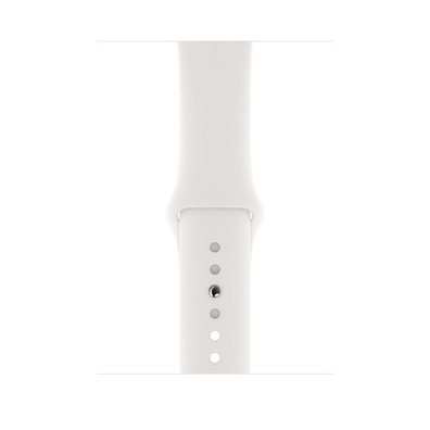 Apple Watch Series 5 40mm GPS Aluminio Plata con correa blanca Sport MWV62TY/A