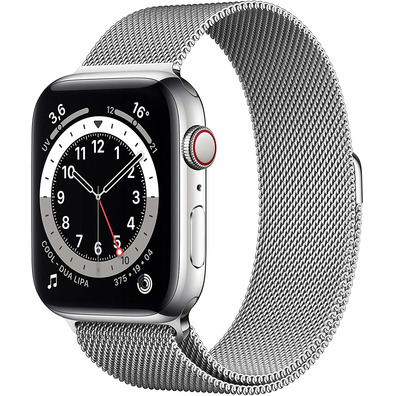 Apple Watch Series 6 GPS+Cell 44mm Acero Inoxidable Milanese Loop Plata