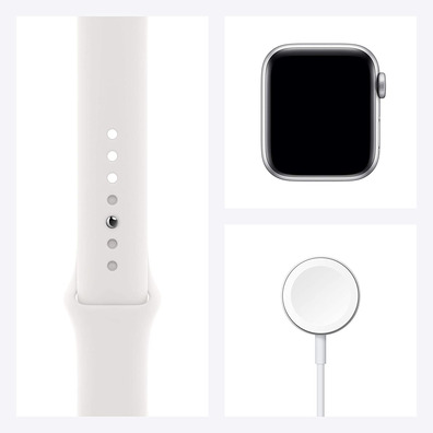 Apple Watch Series 6 GPS/Cellular 40mm Caja de Aluminio en Plata/Correa Deportiva Blanca