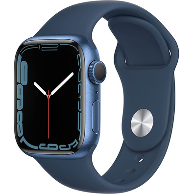 Apple Watch Series 7 GPS 41 mm Caja Aluminio en Azul/ Correa deportiva Azul Abismo