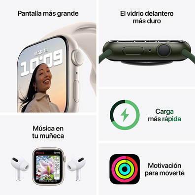 Apple Watch Series 7 GPS 41 mm Caja Aluminio en Azul/ Correa deportiva Azul Abismo