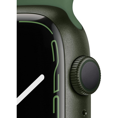 Apple Watch Series 7 GPS 45mm Caja Aluminio Verde/Correa Deportiva Verde Trebol