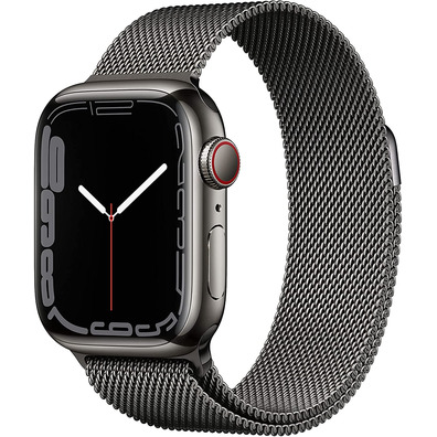 Apple Watch Series 7 GPS/Cellular 41 mm Caja de Acero Grafito/Correa Milanesa en Grafito