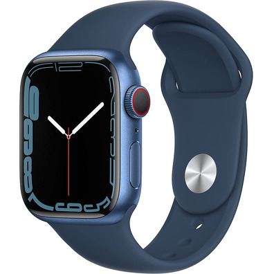 Apple Watch Series 7 GPS/Cellular 41 mm Caja de Aluminio en Azul/ Correa deportiva Azul Abismo