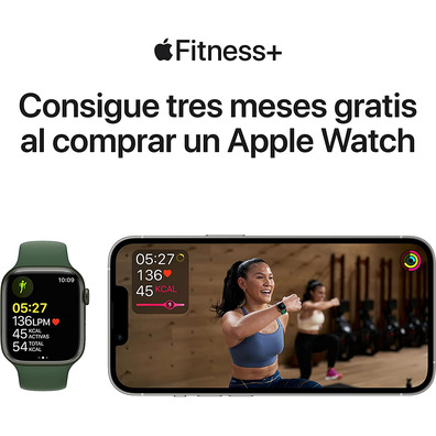 Apple Watch Series 7 GPS/Cellular 41 mm Caja de Aluminio en Blanco Estrella/Correa deportiva Blanco