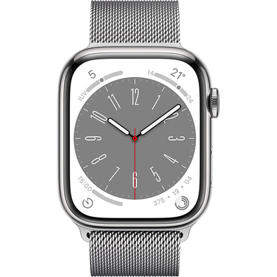 Apple Watch Series 8 GPS/Cellular 45mm Plata/Correa Milanese Loop Plata