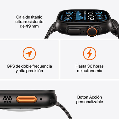 Apple Watch Ultra 2 GPS Cellular 49mm Caja Titanio Alpine Loop M Canela