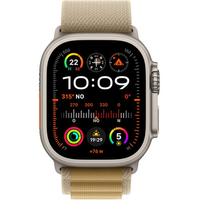 Apple Watch Ultra 2 GPS Cellular 49mm Caja Titanio Alpine Loop M Canela