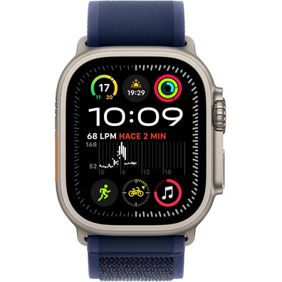Apple Watch Ultra 2 GPS Cellular 49mm Caja Titanio Loop Trail Azul M/L