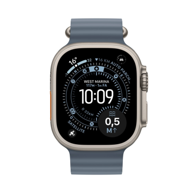 APPLE WATCH ULTRA 3 - Correa Ocean Azul - Caja Titanio Natural 49mm