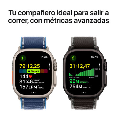 Apple Watch Ultra 3 GPS Cellular 49mm Titanio Correa Alpine Loop Negro (L)