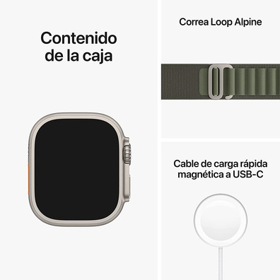 Apple Watch Ultra GPS/Cell 49mm Titanio Alpine Verde M