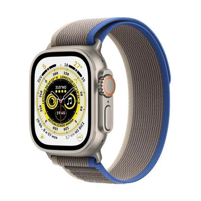 Apple Watch Ultra GPS/Cell 49mm Titanio Trail Azul/Gris S/M
