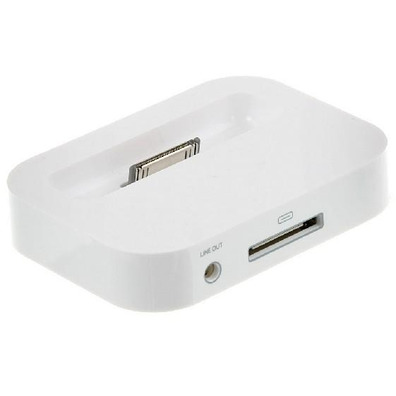 Base Dock iPhone 3G/3GS/4G/4GS Blanca