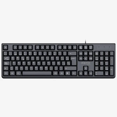 TECLADO APPROX APPMX205 USB COLOR NEGRO LIGERO Y COMPACTO