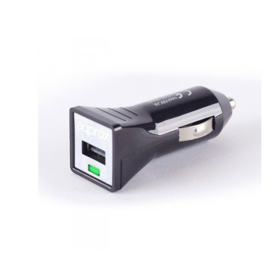 Cargador USB Coche Negro 1A
