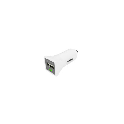 Cargador USB Coche 1A Blanco | Diseño Compacto