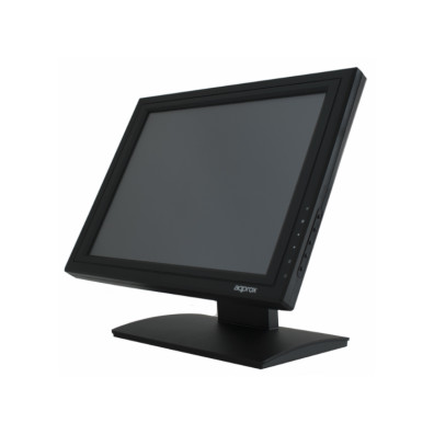 MONITOR 15" TACTIL RESISTIVA TPV APPROX APPMT15W5 VGA NEGRO 5ms 300cd/m2 TACTIL DE 5 HILOS CON CONTR