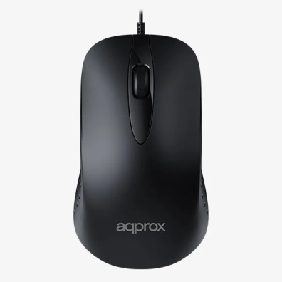Ratón Approx APPXM100 con Cable Negro 1000 DPI 3 Botones