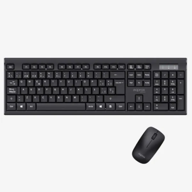TECLADO Y MOUSE INALÁMBRICOS APPROX APPMX410 2.4GHz MULTIMEDIA 1000DPI - NEGRO