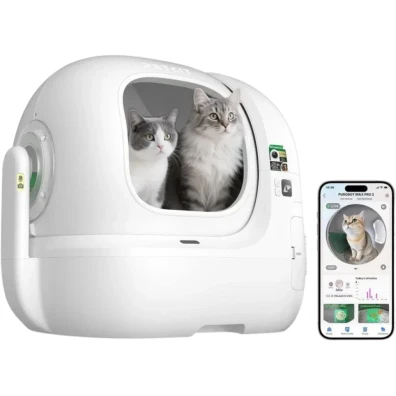 PETKIT Purobot Max Pro 2 Arenero Autolimpiable 76 L con Cámara IA xSecure