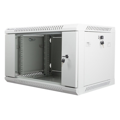 Armario Rack 19" LANBERG Wf01 6406 10s (6U 600x450) Blanco