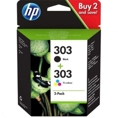 Cartucho de Tinta HP nº303 Original Multipack - Negro