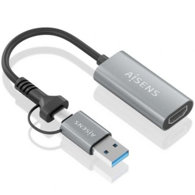 Conversor HDMI Aisens USB Tipo-C 3.1 Macho - HDMI Macho 15cm