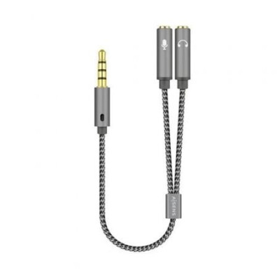 Cable Estéreo Aisens A128-0415 Jack 3.5 Macho 2x Jack 3.5 Hembra 25cm