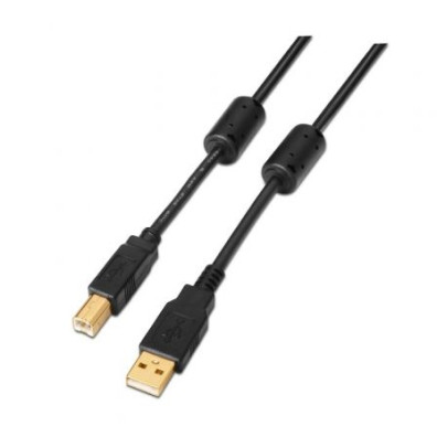 Cable USB 2.0 Aisens A101-0011/ USB Tipo-B Macho - 5m