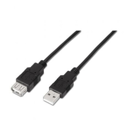 Cable Alargador USB 2.0 Aisens 1m - Alta Velocidad y Potencia