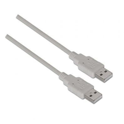 Cable USB 2.0 Aisens A101-0022/ Conexión Macho-Macho/ Alta Velocidad 60Mbps/ Longitud 2m