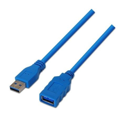Cable Alargador USB 3.0 Aisens A105-0046/ USB Macho - USB Hembra/ 2m
