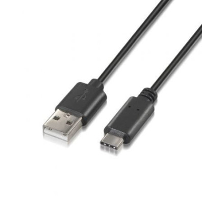 Cable USB Tipo-C Aisens A107-0051 | USB 2.0 Macho - USB 480Mbps