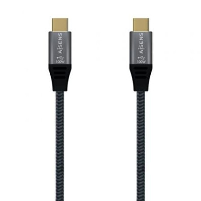Cable USB Tipo C 100W 5A Aisens A107-0628 - 480Mbps, 1m