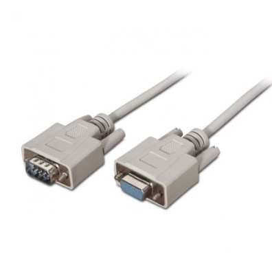 Cable Serie RS232 Aisens - DB9 Macho a DB9 Hembra - 1.6Mbps - 1.8m