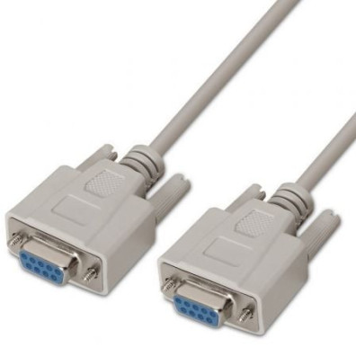 Cable Serie RS232 Aisens A112-0066/ DB9 Hembra a DB9 Hembra - 1.6Mbps 1.8m
