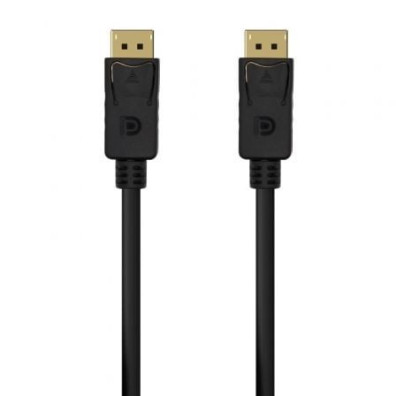 Cable DisplayPort 1.2 4K Aisens A124-0549/ DisplayPort Macho - DisplayPort Macho/ Hasta 5W/ 2300Mbps/ 1.5m
