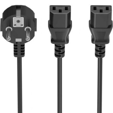 Cable de Alimentación CPU Aisens A132-0865 Macho 2x C13 Hembra 3m
