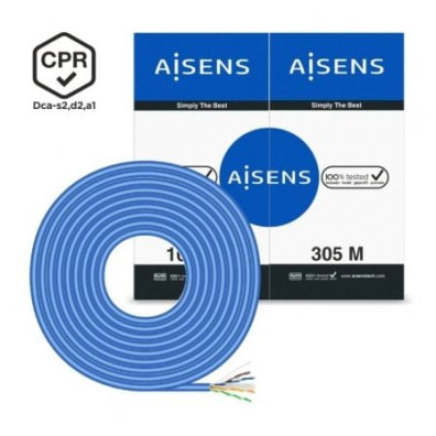 Bobina Cable Cat.6 Aisens UTP RJ45 305m AWG24 LSZH CPR Dca