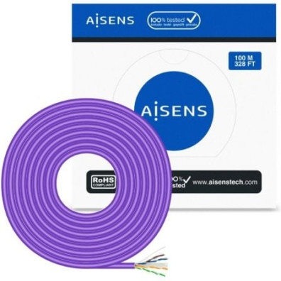 Bobina de Cable RJ45 Cat.6 UTP Aisens LSZH 100m