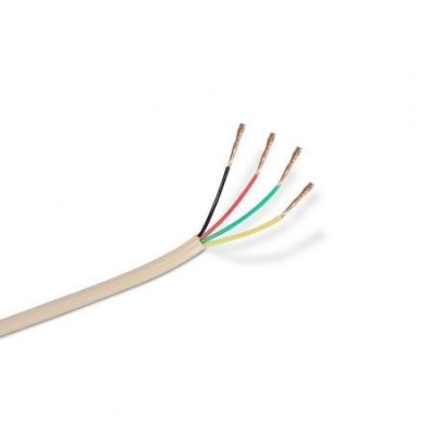 Bobina de Cable de Teléfono Aisens A143-0321 4C/ 100m - Beige