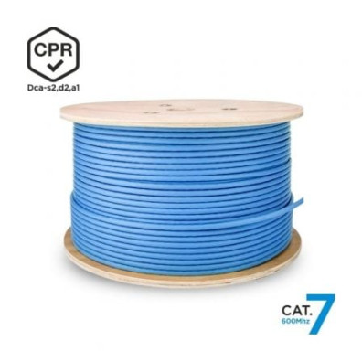 Bobina de Cable RJ45 SFTP AWG23 LSZH CPR Dca Aisens A146-0665 Cat.7/ 305m - Azul
